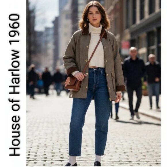 NWT!  Classic English Quilted Plaid Barn Jacket - Picture 9 of 16